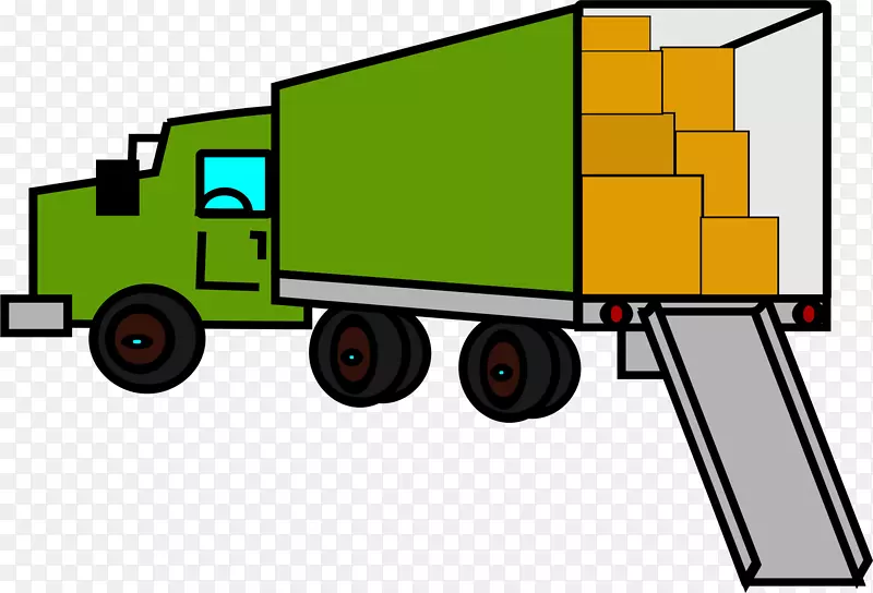 搬运车货车夹艺术-卡车剪贴画