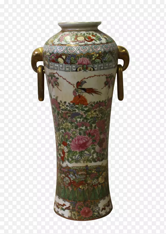花瓶陶瓷装饰艺术家庭玫瑰花瓷花瓶