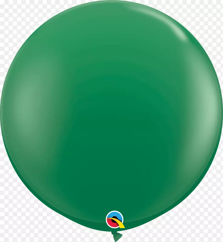 气球绿色派对水球手绘气球