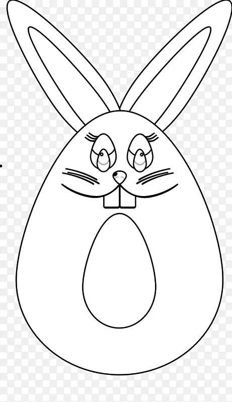 家兔复活节兔黑白兔须-废兔