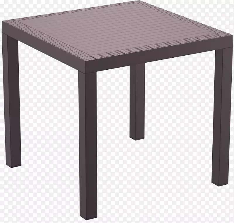 餐桌花园家具树脂柳条.四角桌