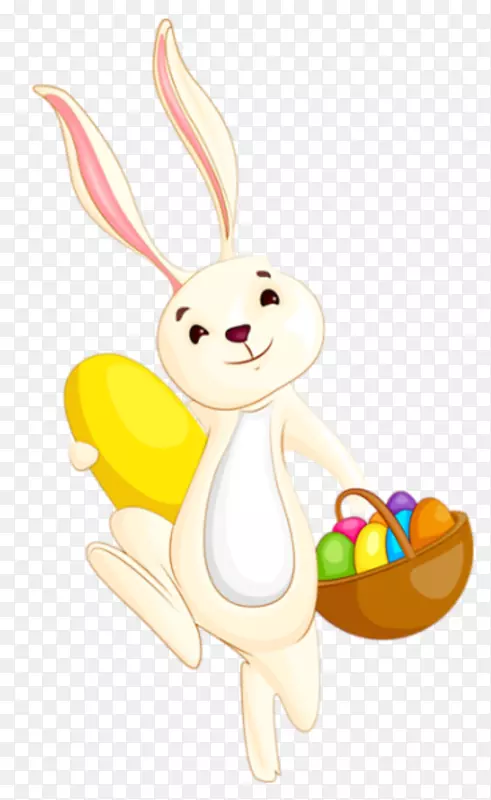 兔子复活节彩蛋剪贴画-兔子