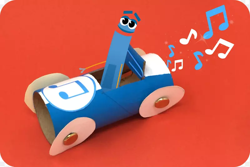 汽车科学、技术、工程和数学故事机器人学习-儿童汽车