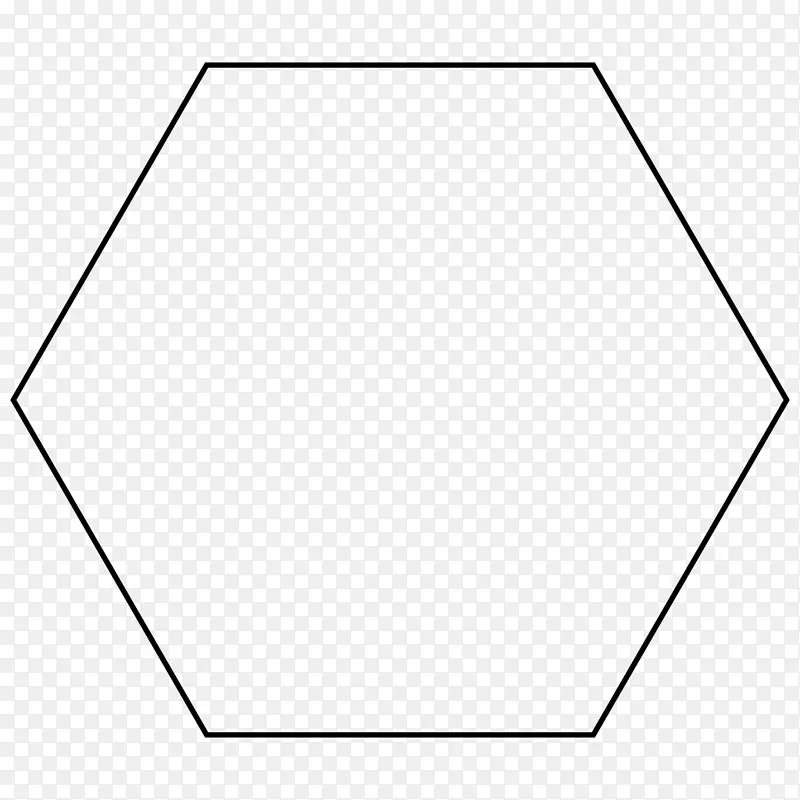 六角形规则多边形几何.绘制的蓝色六边形形状