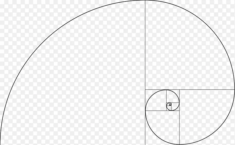 Fibonacci数金螺旋形算盘金比-金几何圆