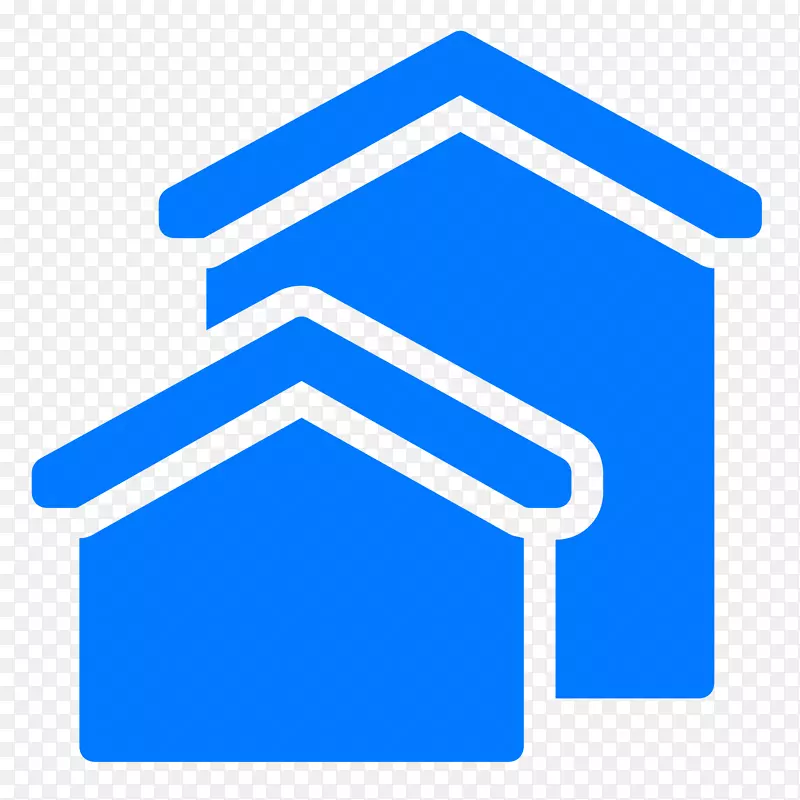 电脑图标-建筑房屋房地产公寓-房地产标志