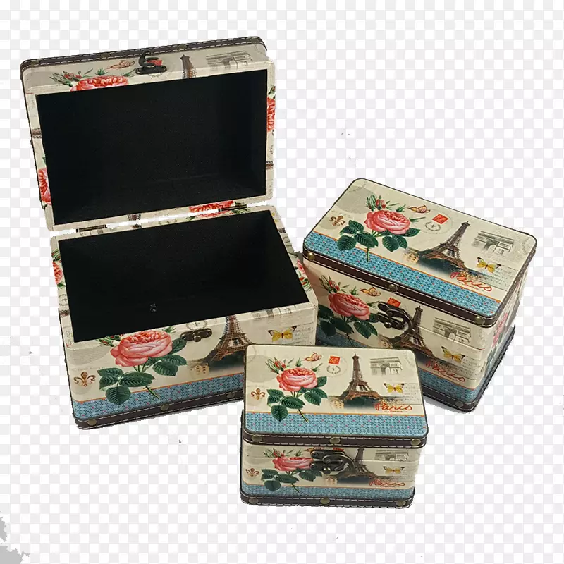 箱式礼品木桌托盘-复古牛皮纸标题盒