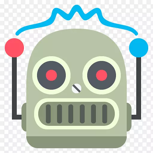 Emojipedia机器人贴纸-大声笑