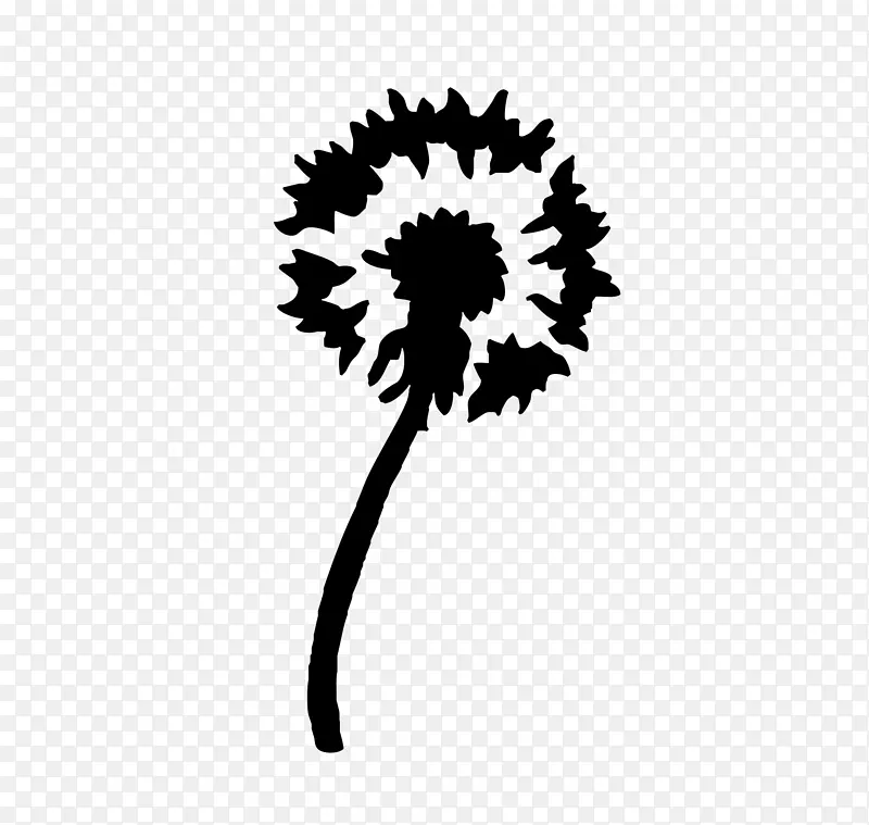 剪影模具艺术-蒲公英
