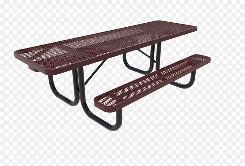 野餐桌，长凳，公园木料-野餐桌顶