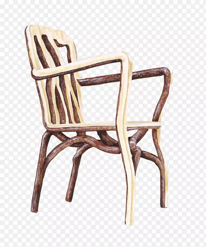 桌上家具椅全树扶手椅