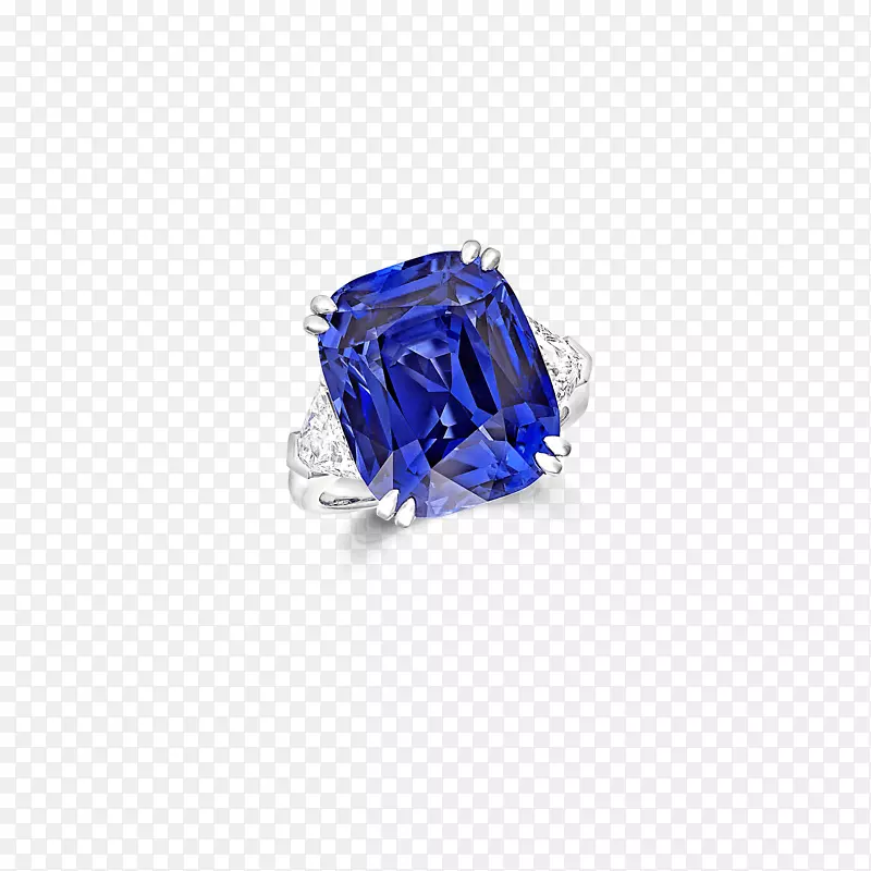 蓝宝石戒指钻石切割克拉蓝宝石