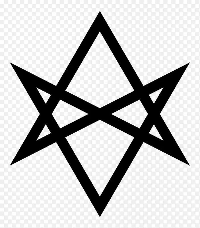 独角兽六角符号三角形魔法-八吉祥符号