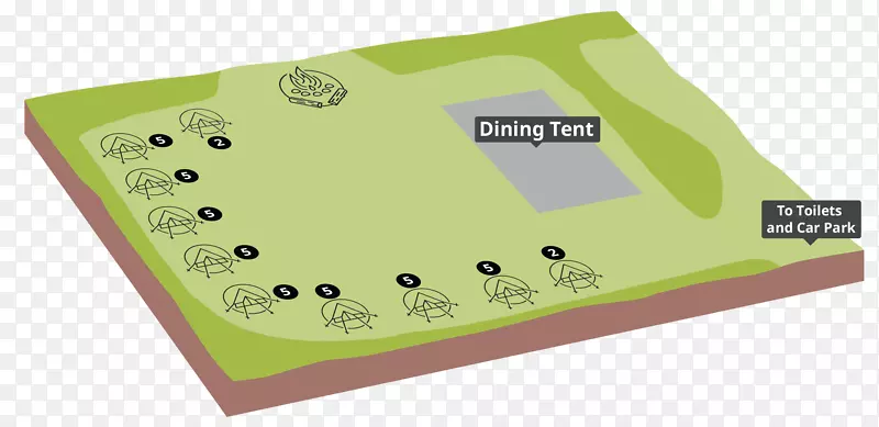 尤尔伯里童子军活动中心建筑帐篷平面图-地面草坪