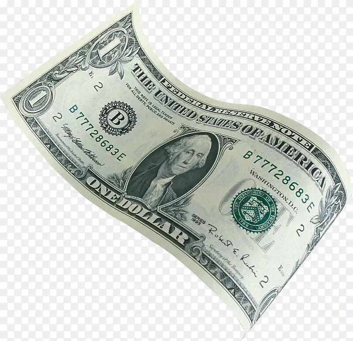 美元、一美元钞票、一美元标志、剪贴画-钞票