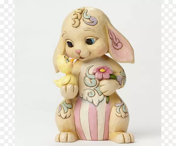 复活节兔子雕像复活节彩蛋-节日海报材料