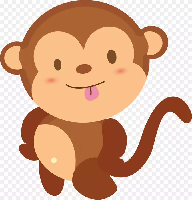猴宝宝剪贴画-猴子