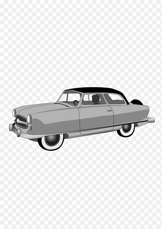 20世纪50年代汽车漫步器剪贴画-汽车