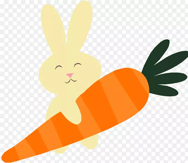 胡萝卜蛋糕兔子蔬菜夹艺术-胡萝卜
