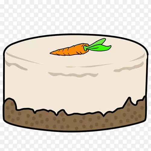 胡萝卜蛋糕红色天鹅绒蛋糕黑色森林芝士蛋糕剪贴画-胡萝卜