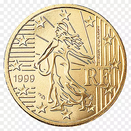 法国欧元硬币1欧元硬币50便士硬币