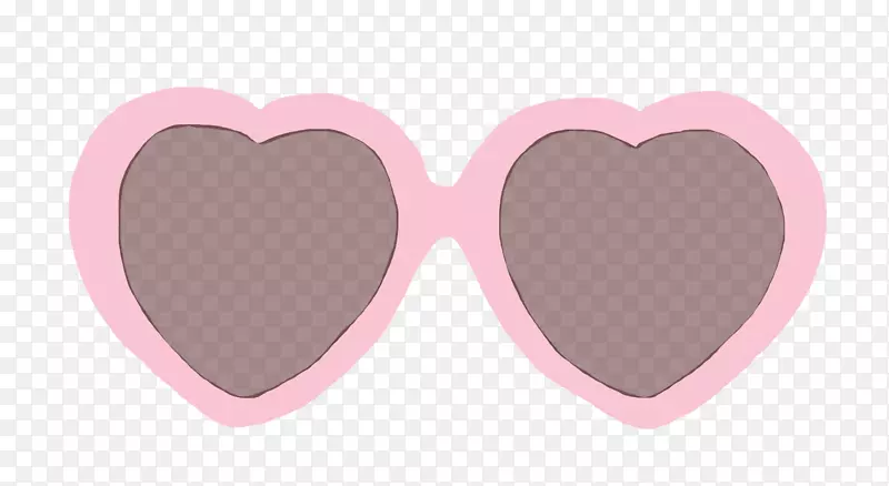 太阳镜护目镜粉红色贴纸