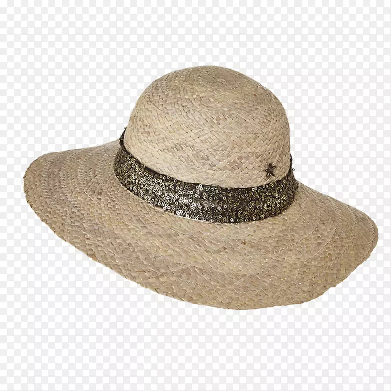 太阳帽米色沙滩帽