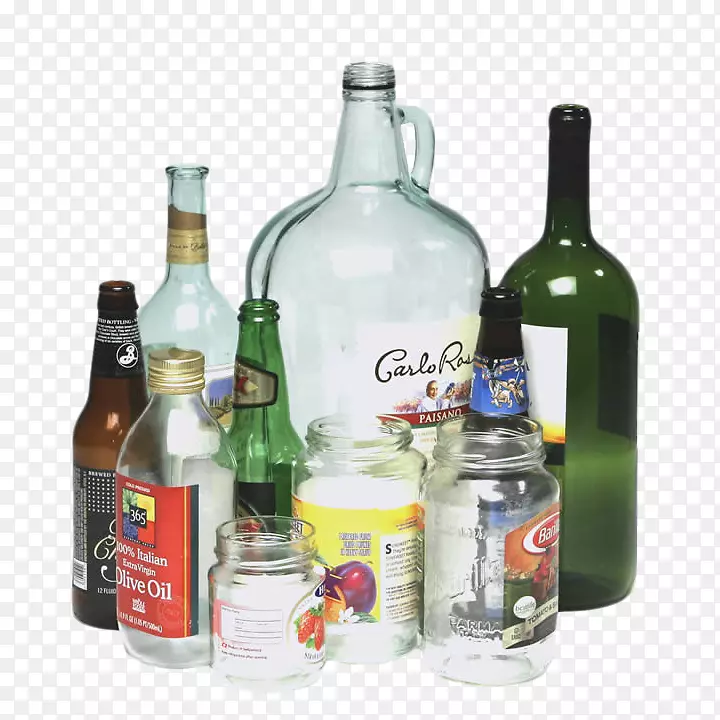玻璃瓶玻璃回收罐-玻璃瓶原型
