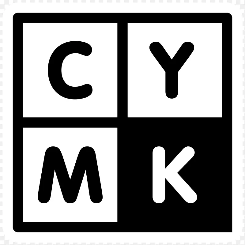 cmyk颜色模型计算机图标剪贴画灰色图标