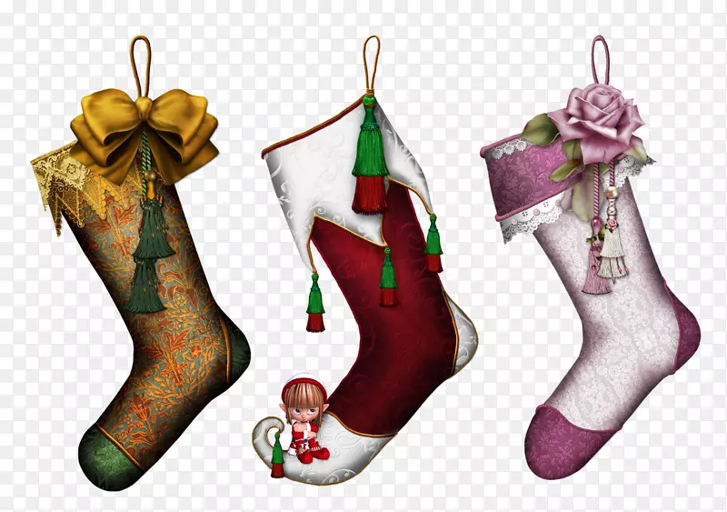 鞋，圣诞袜，靴子，袜子-靴子