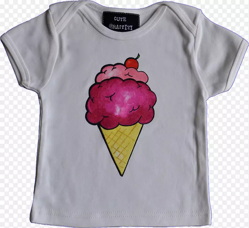 草莓冰淇淋T恤衫