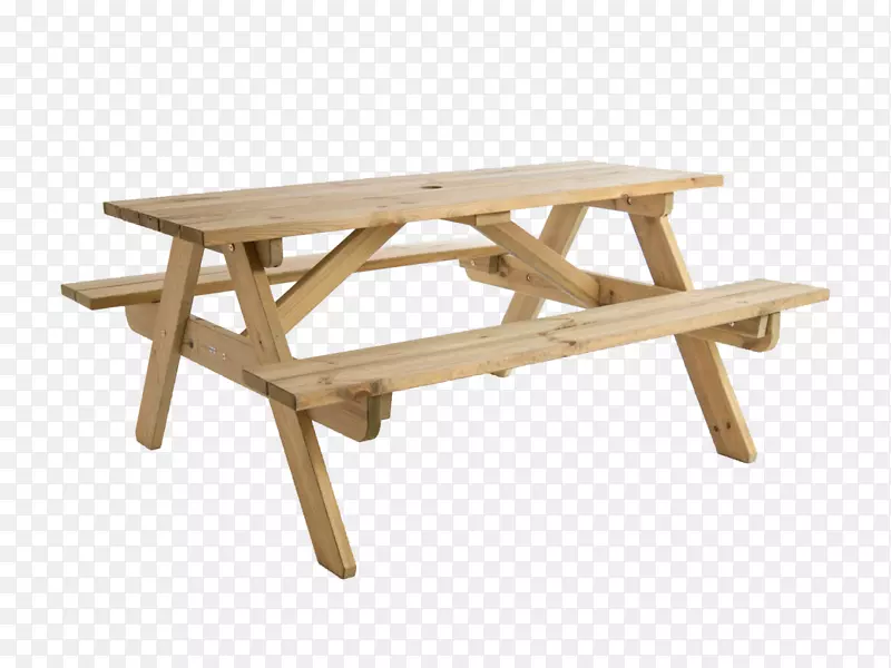 野餐桌长凳花园家具.木制桌子