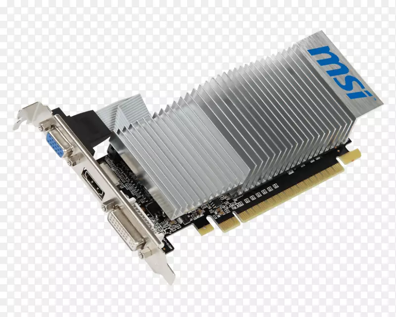 图形卡和视频适配器GeForce PCI速成图形处理单元NVIDIA-低轮廓