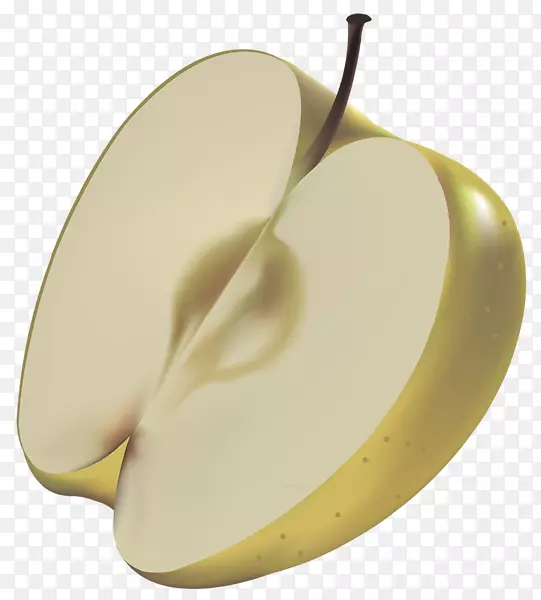 苹果图剪贴画-大黄色