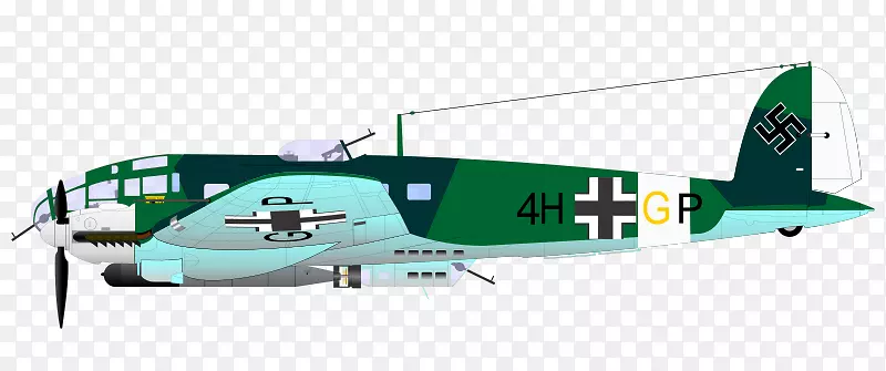 Heinkel He 111飞机剪贴画-飞机