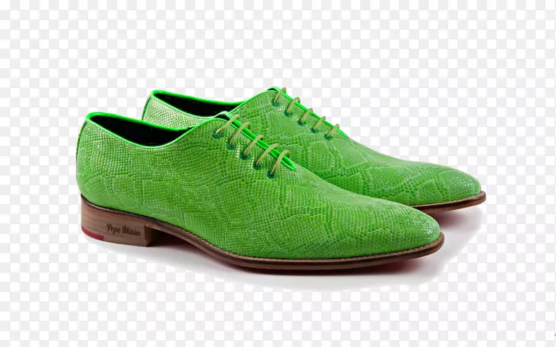 鞋皮绒面运动鞋服装附件绿色皮鞋