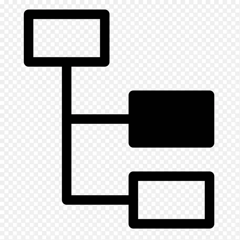 组织结构图-计算机图标-电视图标