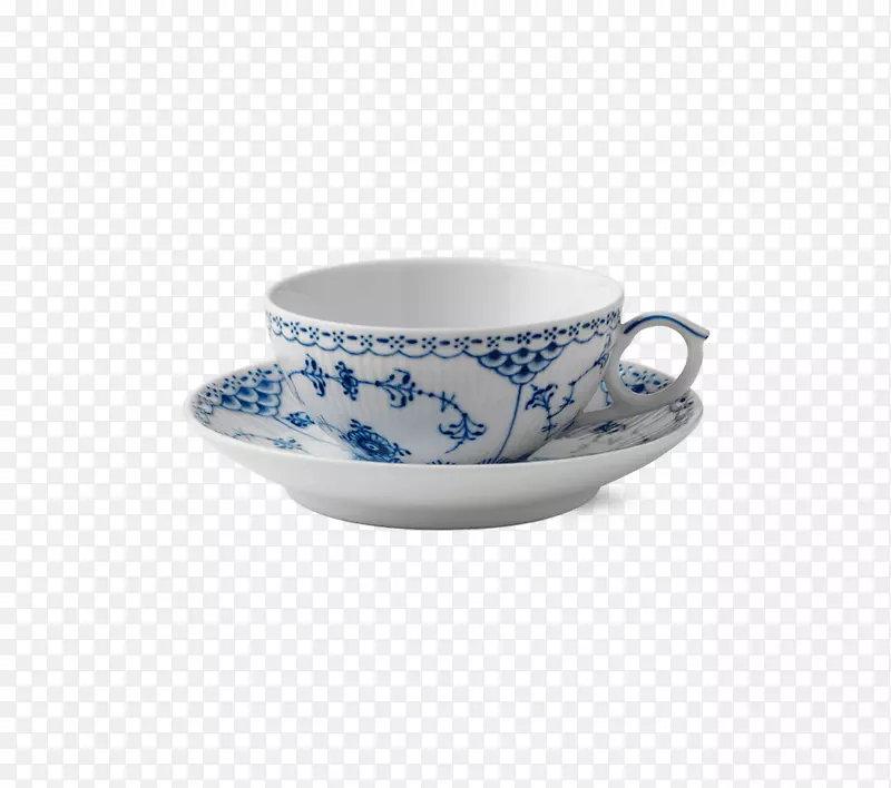 哥本哈根茶杯-手绘茶杯