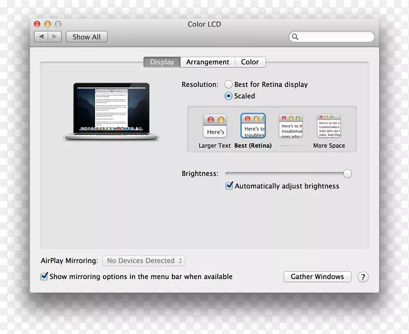 MacBookpro MacOS视网膜显示器-Pro视网膜原型