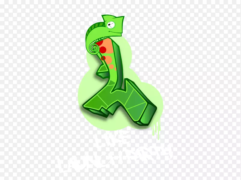青蛙绿色字体-青蛙