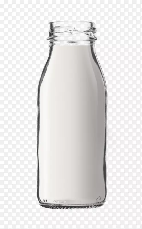 牛奶瓶冰淇淋玻璃水瓶-牛奶