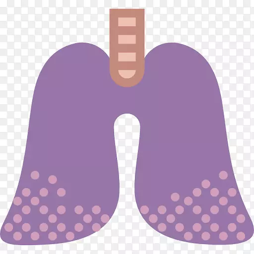 电脑图标人体肺呼吸