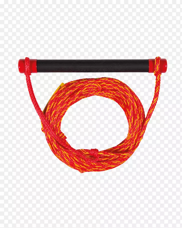 滑水车水上运动绳尾板锆石红绳