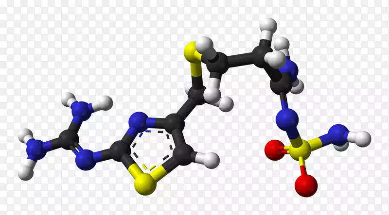 法莫替丁分子生物利用度H2拮抗剂组胺-POTS三维模型