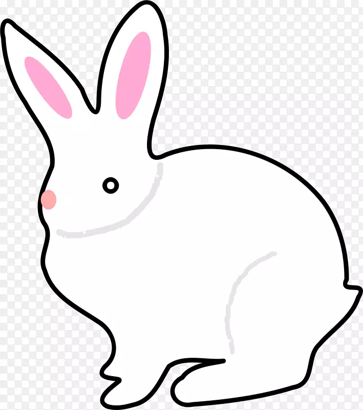 国内兔欧洲兔夹艺术-兔子剪贴画