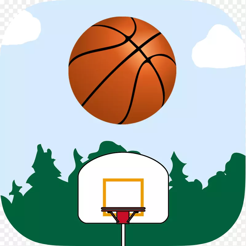 篮球篮板剪贴画-篮球鸵鸟