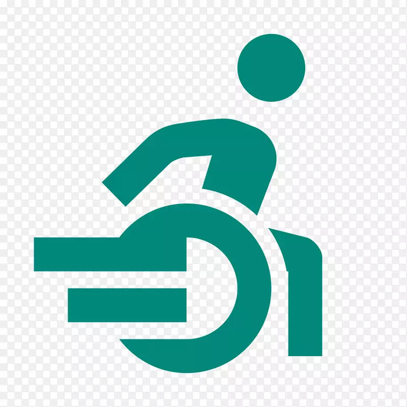 电动轮椅残疾电脑图标字型轮椅