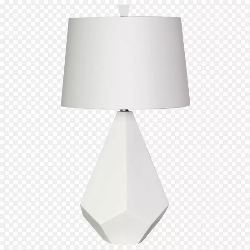 角天花板-白色台灯