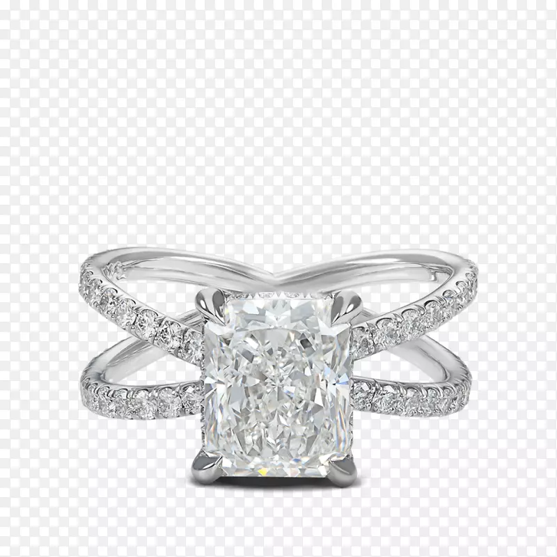 订婚戒指-钻石-十字