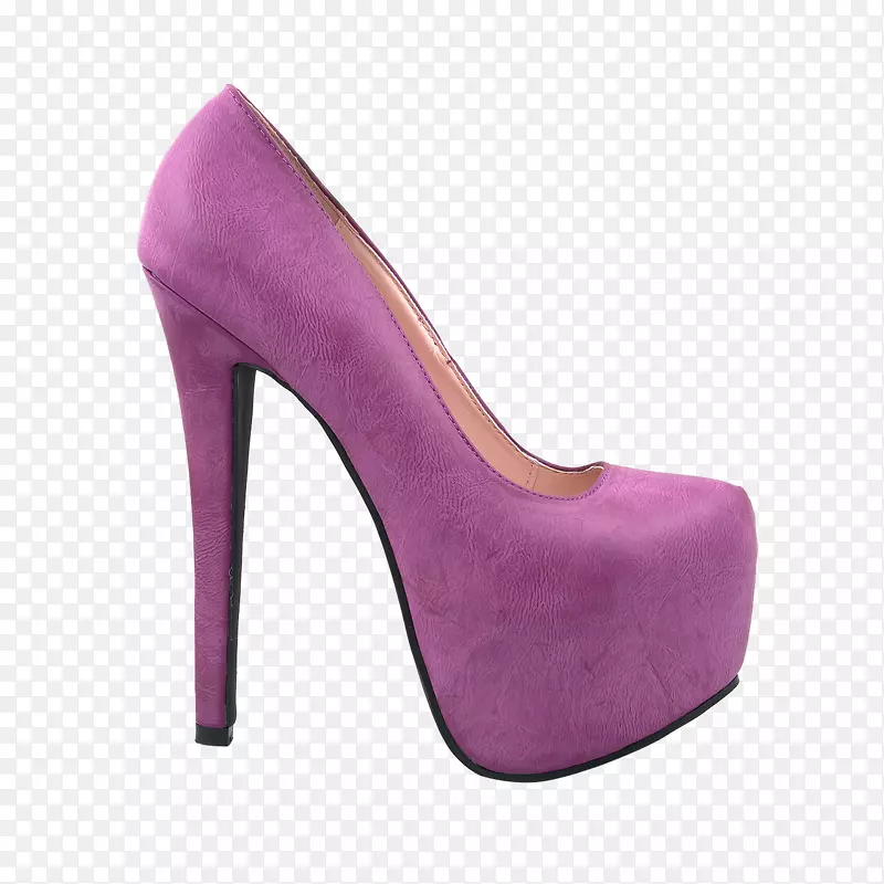 鞋跟鞋紫红色高跟鞋